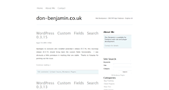 Desktop Screenshot of don-benjamin.co.uk